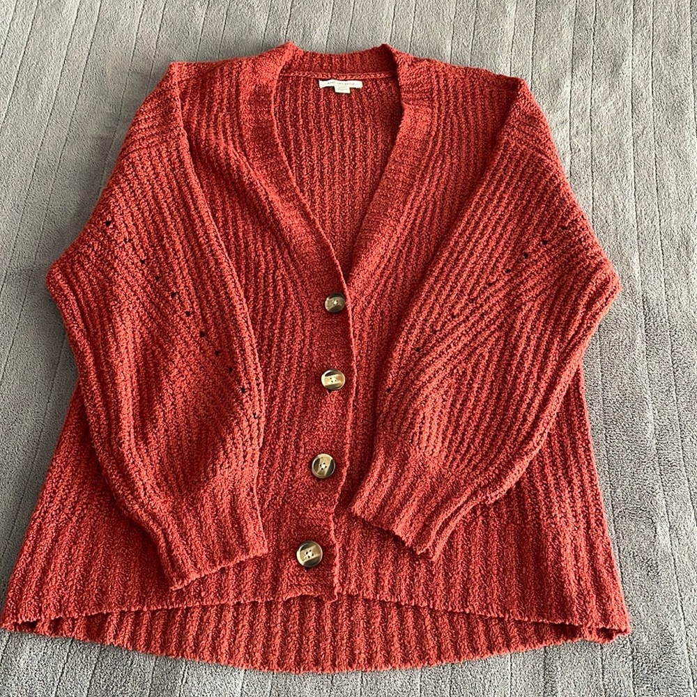 Oversized knit cardigan
